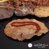 Edge-cut Red Agate Rosary