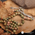Edge-cut Blue Goldstone Rosary