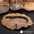 Edge-cut Blue Goldstone Rosary