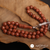 Edge-cut Brown Goldstone Rosary